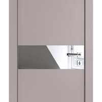 Дверь межкомнатная DO-509 Серый бархат/Зеркало