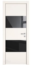 ШИ дверь DO-608 Сливки/стекло Черное ШИ дверь DO-608 Сливки/стекло Черное