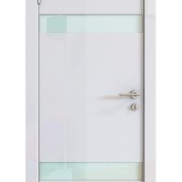 ШИ дверь DO-602 Белый глянец/стекло Белое