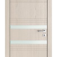 Дверь межкомнатная DO-515 Ясень капучино/Снег