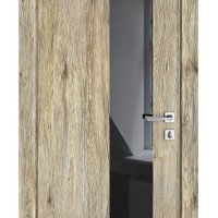 ШИ дверь DO-604 Рустик натуральный/стекло Черное