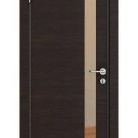 Дверь DO-507 Венге горизонтальный/зеркало Бронза