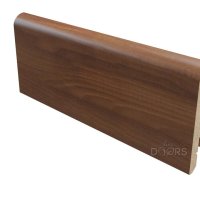 Плинтус Орех тисненый ПВХ