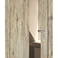 Дверь межкомнатная DO-504 Рустик натуральный/зеркало Бронза