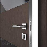 ШИ дверь DO-608 Бронза/стекло Черное