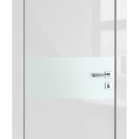 Дверь межкомнатная DO-501 Серый глянец/Снег