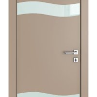 ШИ дверь DO-603 Латте софт/стекло Белое