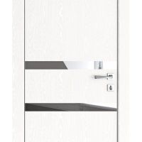 Дверь межкомнатная DO-513 Жемчуг/Зеркало