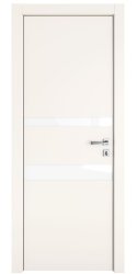 Дверь межкомнатная DO-512 Сливки/стекло Белое Дверь межкомнатная DO-512 Сливки/стекло Белое
