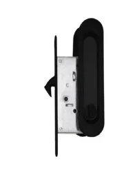 Ручка-купе овал с заверткой, цвет черный