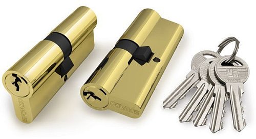 Цилиндровый Fuaro (Фуаро) механизм (100 ZA/60) 1000ZAKey60(25+10+25) PB латунь 5Key