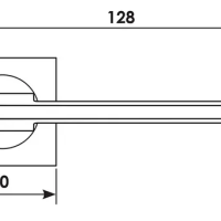 Дверная ручка NC-8-S CRO