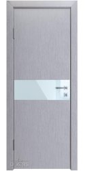 Дверь межкомнатная DO-509 Металлик/стекло Белое Дверь межкомнатная DO-509 Металлик/стекло Белое