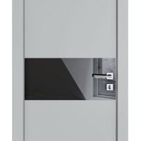 ШИ дверь DO-601 Силк маус/стекло Черное