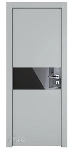 ШИ дверь DO-601 Силк маус/стекло Черное