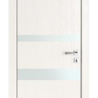 Дверь межкомнатная DO-512 Белый ясень/Снег