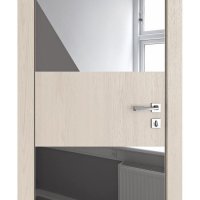 ШИ дверь DO-608 Ясень капучино/Зеркало