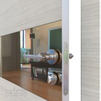 ШИ дверь DO-601 Ива светлая/зеркало Бронза