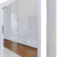 Дверь межкомнатная DO-502 Белый глянец/зеркало Бронза