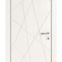 Дверь межкомнатная Абстракция Белый ясень