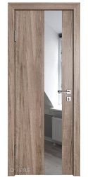 ШИ дверь DO-604 Орех седой светлый/Зеркало
