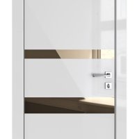 ШИ дверь DO-612 Серый глянец/зеркало Бронза