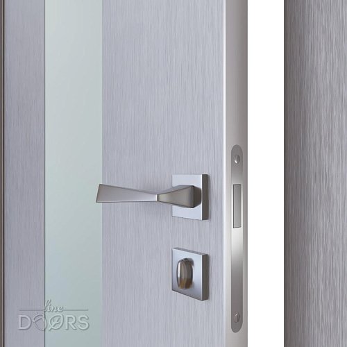 Дверь межкомнатная DO-510 Металлик/Снег