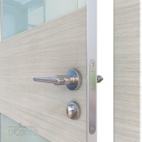 ШИ дверь DO-608 Ива светлая/стекло Белое