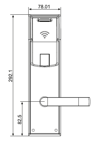Электронный гостиничный замок HSU-9936-S