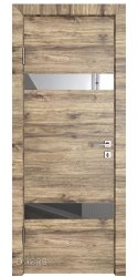 Дверь межкомнатная DO-502 Лофт светлый/Зеркало