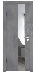 ШИ дверь DO-604 Бетон темный/Зеркало