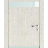 ШИ дверь DO-602 Белая лиственница/стекло Белое