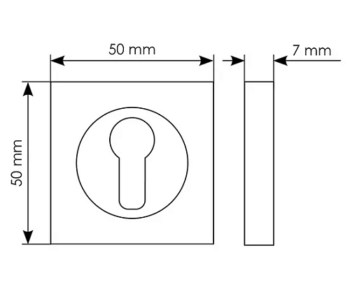 Накладка на евроцилиндр LUX-KH-S5 CAFFE