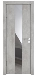 Дверь межкомнатная DO-510 Бетон светлый/Зеркало