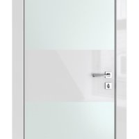 Дверь межкомнатная DO-508 Серый глянец/Снег