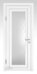 Дверь межкомнатная DO-PG6 Белый бархат/Ромб