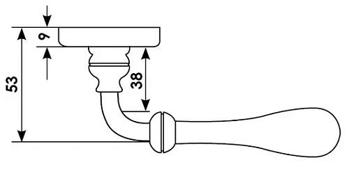 Дверная ручка CC-2 OBA