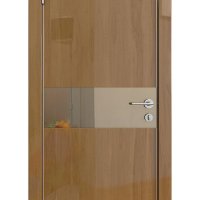 Дверь межкомнатная DO-509 Анегри темный/зеркало Бронза