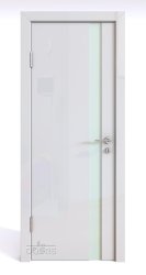 ШИ дверь DO-607 Белый глянец/стекло Белое