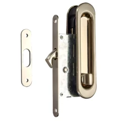 Ручка-купе овал с заверткой, цвет матовый никель