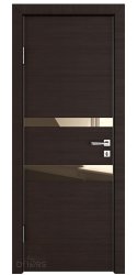 ШИ дверь DO-612 Венге горизонтальный/зеркало Бронза