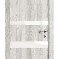 ШИ дверь DO-612 Айс/стекло Белое