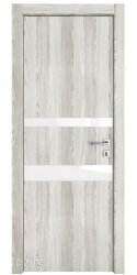 ШИ дверь DO-612 Айс/стекло Белое