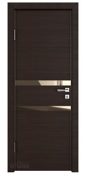 ШИ дверь DO-613 Венге горизонтальный/зеркало Бронза