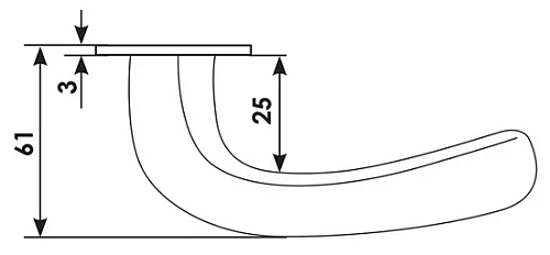 Дверная ручка NC-7-S CSA