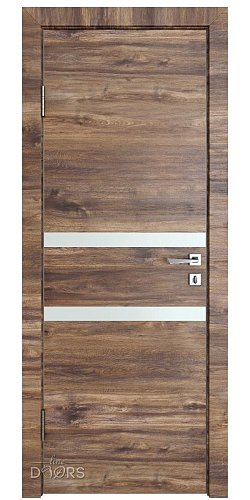 Дверь межкомнатная DO-513 Лофт темный/Снег