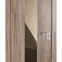 ШИ дверь DO-610 Орех седой светлый/зеркало Бронза