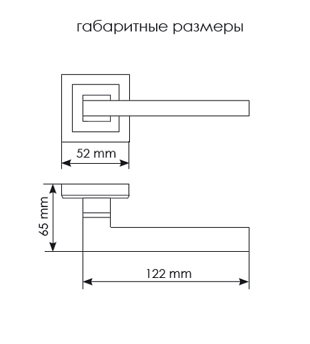 Дверная ручка MH-35 BL-S
