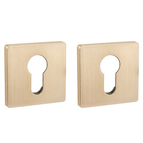 Накладка Fuaro (Фуаро) под цилиндр ET.K.SL52 (ET SL) SSG-39 сатинированное золото