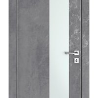 Дверь межкомнатная DO-504 Бетон темный/Снег
